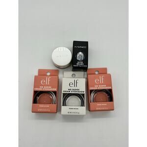 E.l.f No Budge Cream Eyeshadow Mally Dream Brow MAC Glitter Brillants NIB